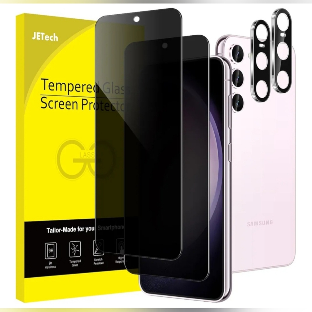 JETech Privacy Screen Protector for Samsung Galaxy S23+,S23 Plus 5G, (2pack) NEW